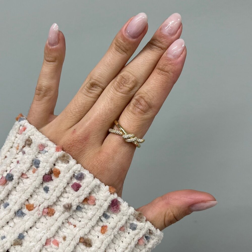 Tiffany Knot Double Row Ring